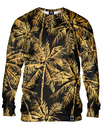 Hoodie without the hood Gold Palms