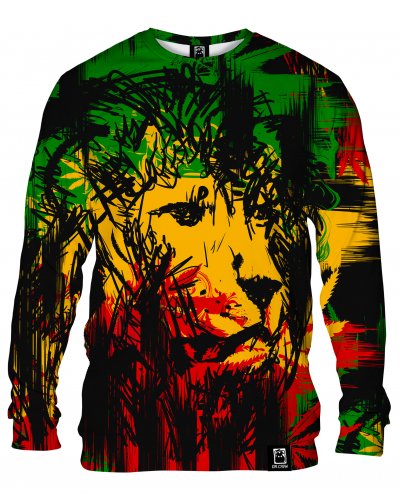 Bluza bez kaptura Rasta Lion