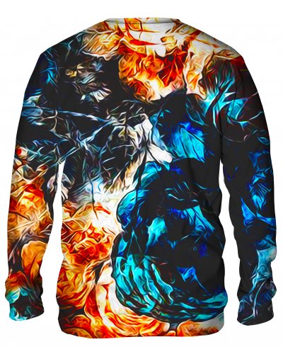 Bluza bez kaptura Akwarel Flowers