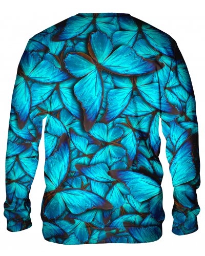 Hoodie without the hood Butterfly Blue