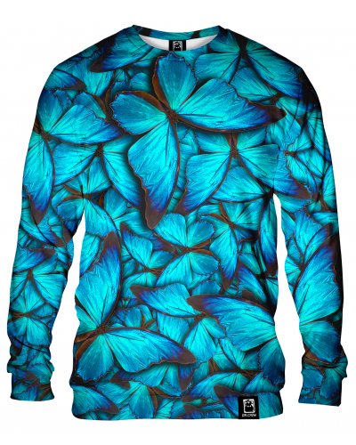 Hoodie without the hood Butterfly Blue