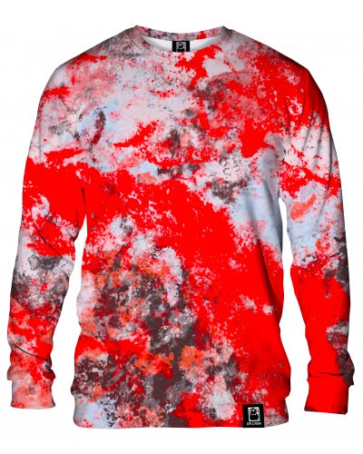 Hoodie without the hood Marble Red