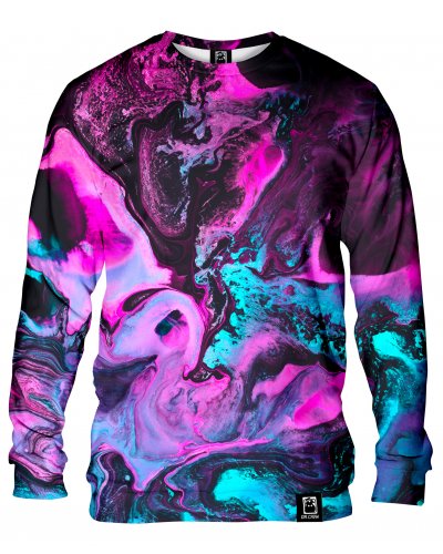 Hoodie without the hood Marble Neon