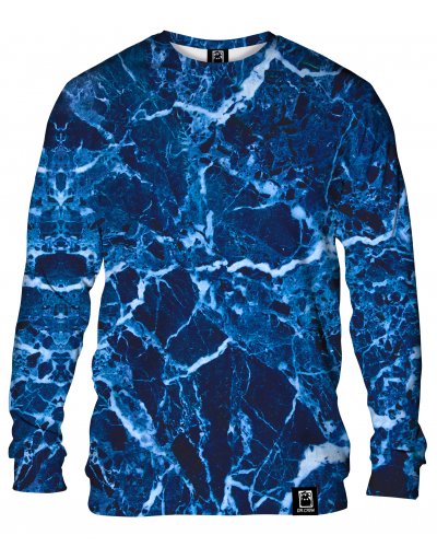 Hoodie without the hood Marble Blue