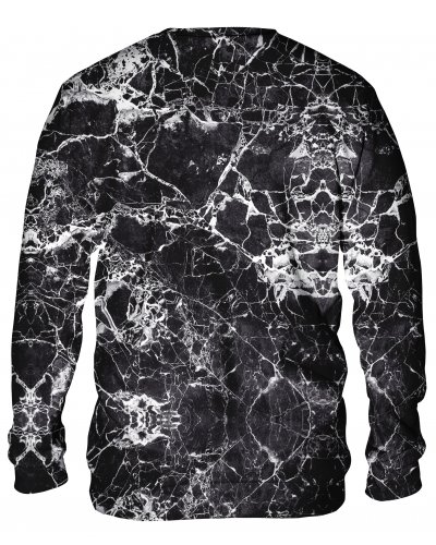 Hoodie without the hood Marble Black