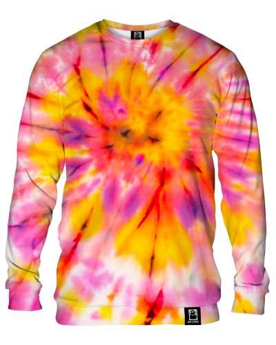 Bluza bez kaptura Tie Die Pink