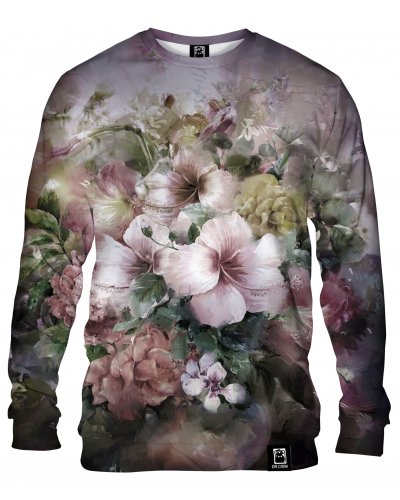 Hoodie without the hood Flowers Watercolor