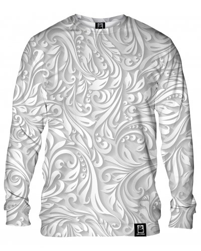 Hoodie without the hood White Paisley