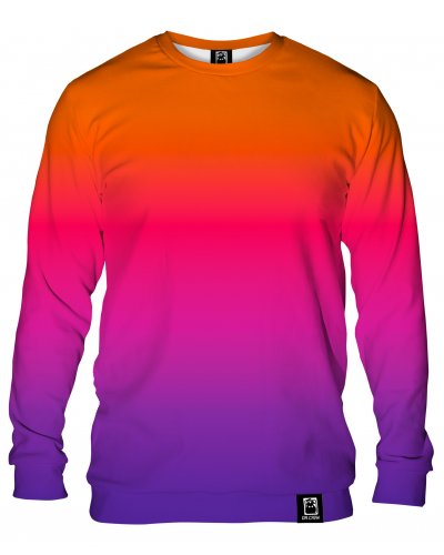 Hoodie without the hood Ombre Orange Purple