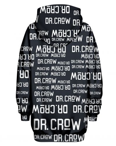 Bluza Oversize Dr.Crow Text Black