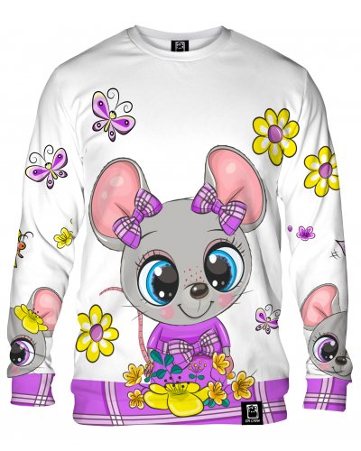 Hoodie without the hood Cute Mouse