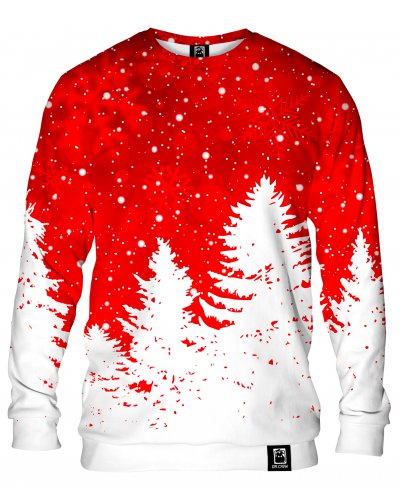 Hoodie without the hood Christmas Tree Red