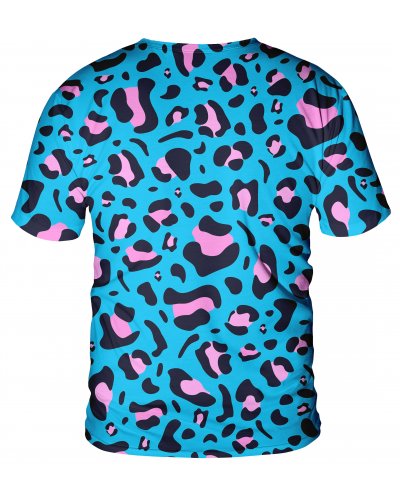 T-Shirt Leopard Blue