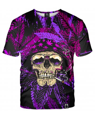 T-Shirt Rasta Skull Pink