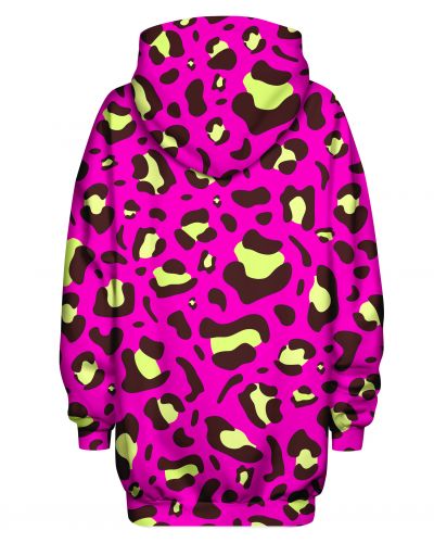 Hoodies Oversize Leopard Pink