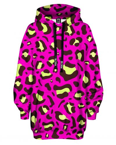 Bluza Oversize Leopard Pink