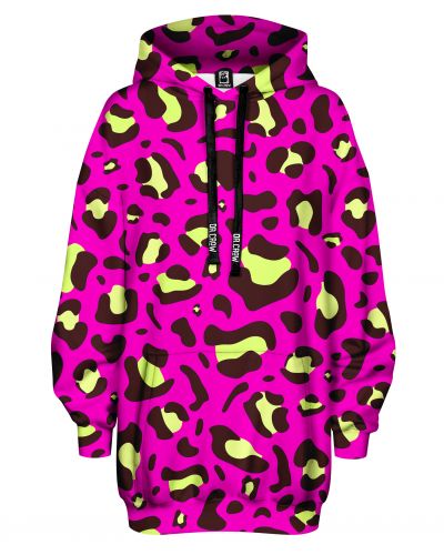 Hoodies Oversize Leopard Pink