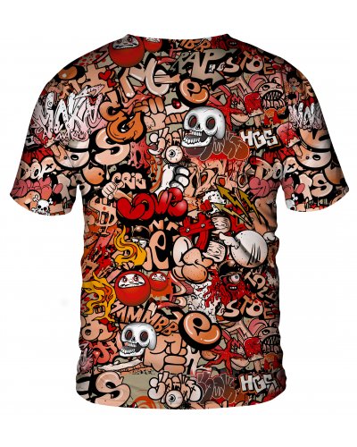 T-Shirt Graffiti Skull