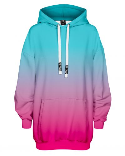 Hoodies Oversize Ombre Mint Pink