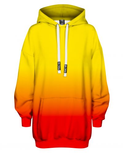 Hoodies Oversize Ombre Yellow Red