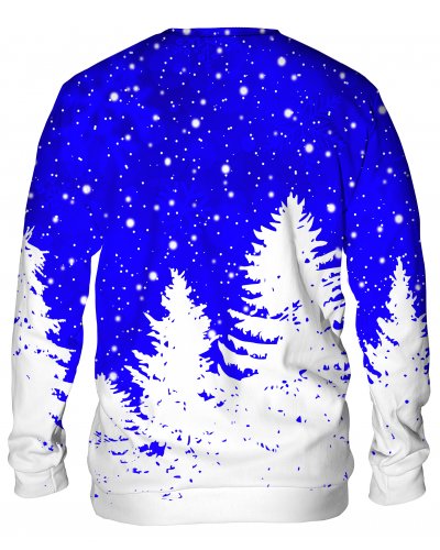 Hoodie without the hood Christmas Tree Blue