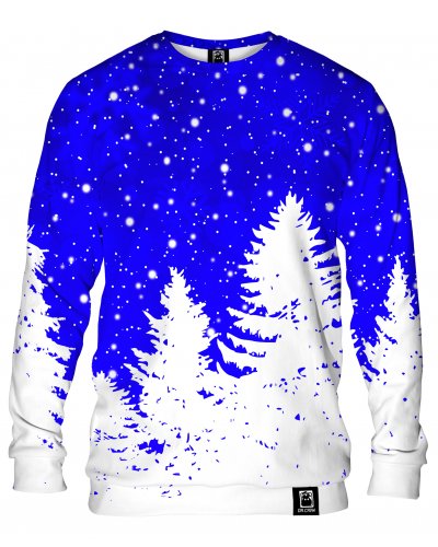 Hoodie without the hood Christmas Tree Blue