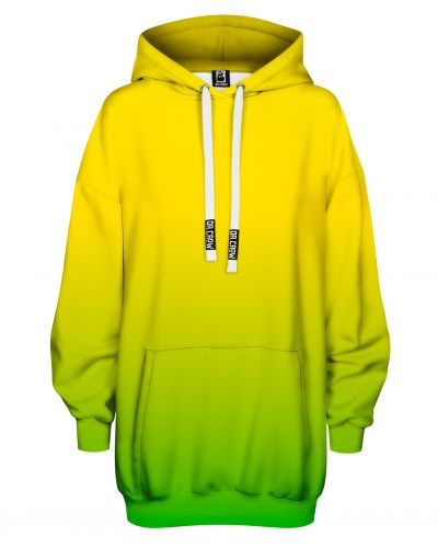 Hoodies Oversize Ombre Yellow Green