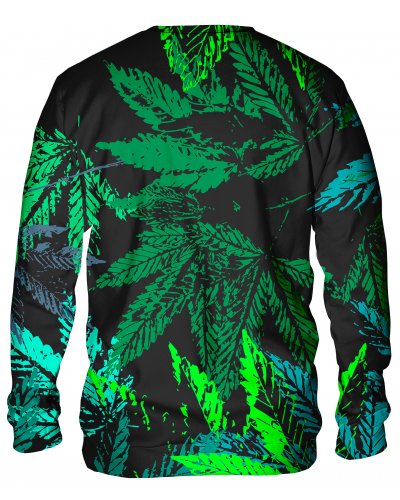 Hoodie without the hood Rasta Skull Green