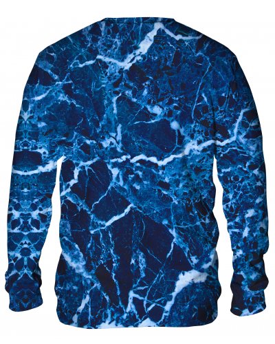 Hoodie without the hood Marble Blue