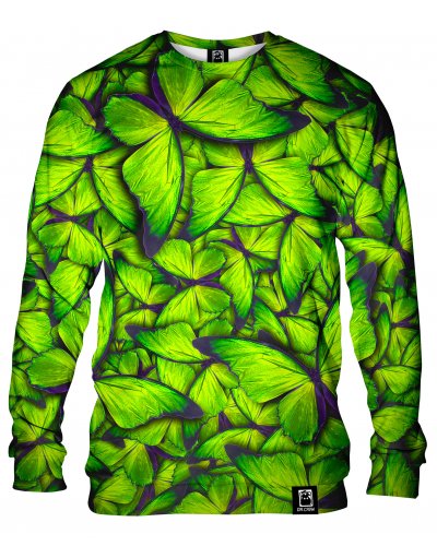 Hoodie without the hood Butterfly Green