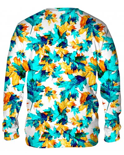 Bluza bez kaptura Cyan Leaves