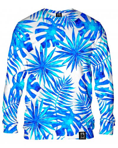 Hoodie without the hood Blue Summer Palm