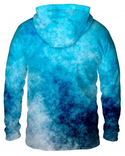 Hoodie with the hood Blue Grunge