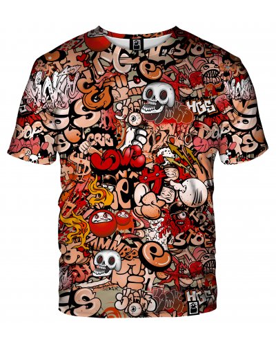 T-Shirt Graffiti Skull