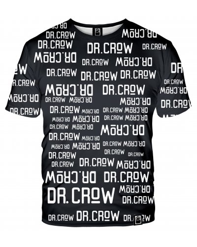 T-Shirt Dr.Crow Text Black