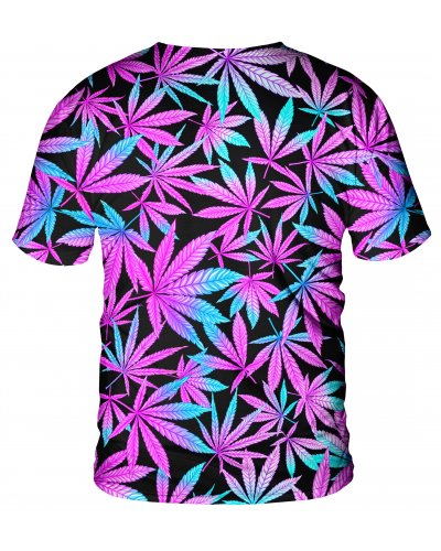 T-Shirt Neon Leaves