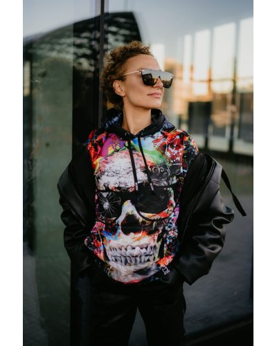 Hoodie with the hood Creative Skull