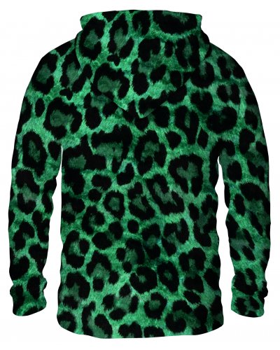 Hoodie zip Green Panther