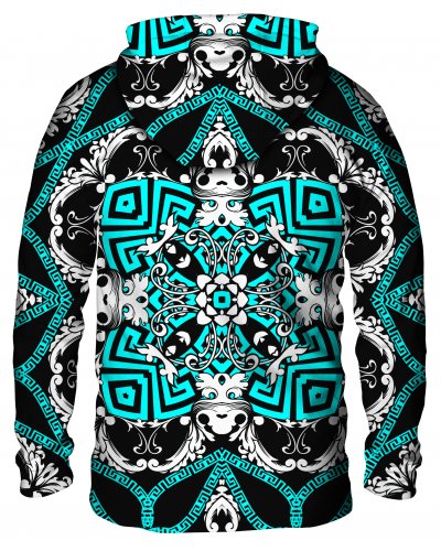 Hoodie zip Mint Baroque