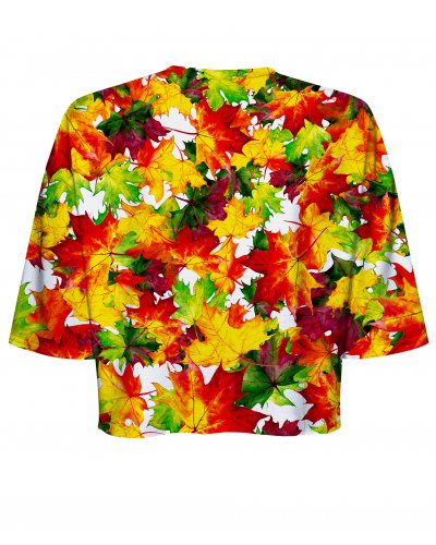 T-shirt Crop Autumn Leaves