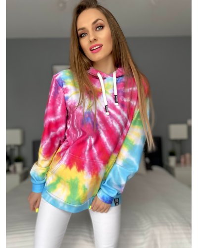 Bluza rozpinana Tie Die Colorful