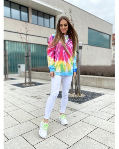 Bluza rozpinana Tie Die Colorful