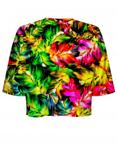 T-shirt Crop Jungle Leaves