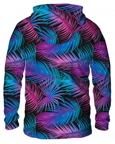 Hoodie zip Purple Palms