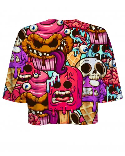 T-shirt Crop Dessert Monsters