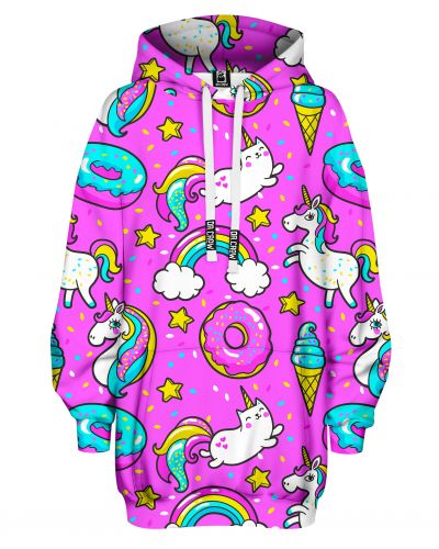 Bluza Oversize Unicorn Confetti