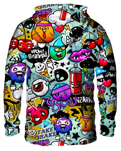 Hoodie zip Graffiti Bizarre