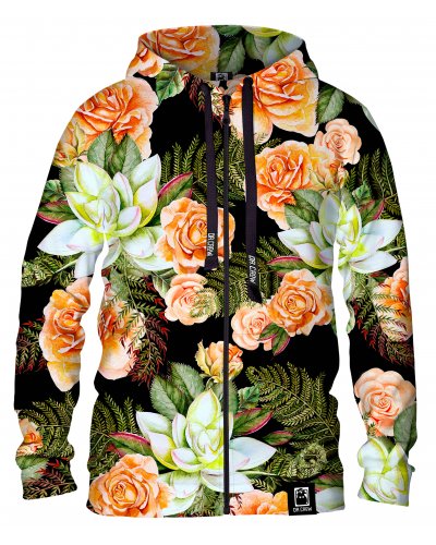 Hoodie zip Lilies