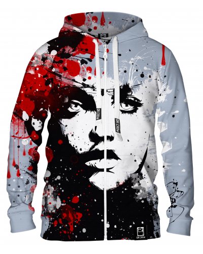 Hoodie zip Splash Woman