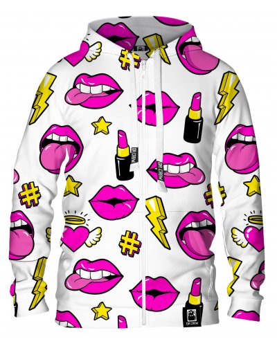 Hoodie zip Fashion Lips